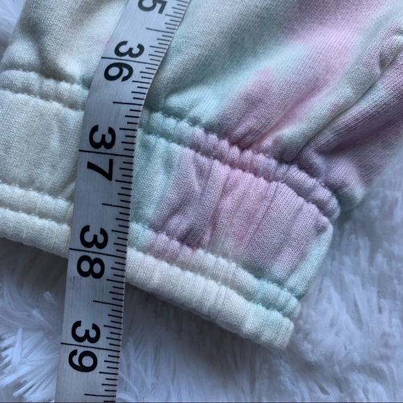 All Saints | NWT Size 10 Pippa Yellow & Lilac Tie Dye Joggers orig $155 - Picture 13 of 16